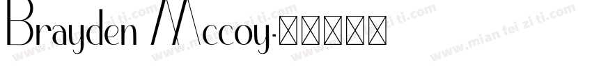 Brayden Mccoy字体转换